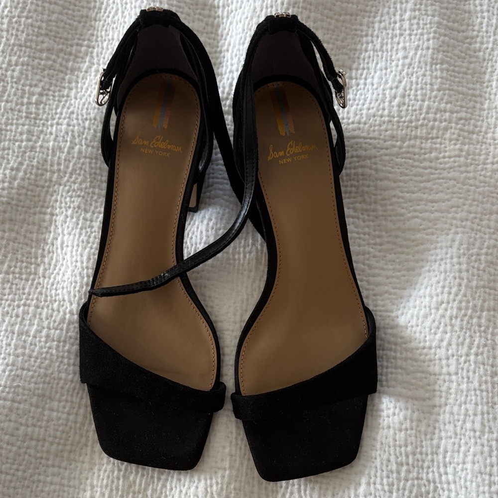 Sam Edelman Black Strappy Heels